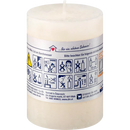 Bougie Profissimo rustique 80/58 ivoire, 1 pièce