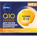 NIVEA Crème de Nuit Anti-Rides Q10 Energy, 50 ml