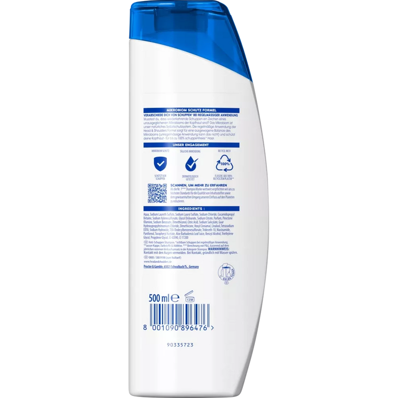head&shoulders Shampoo anti-roos Classic clean, 500 ml
