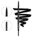 NYX PROFESSIONAL MAKEUP Crayon à sourcils Micro 08 Noir, 0,5 g