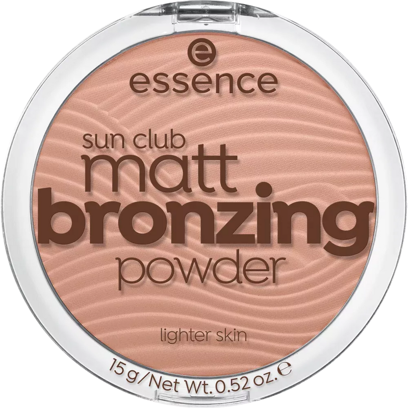 essence cosmetics Bronzer sun club matte bronzing poeder lichtere huid naturel 01, 15 g