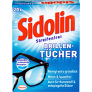 Sidolin Chiffons de nettoyage pour vitres sans bandes, 20 pièces