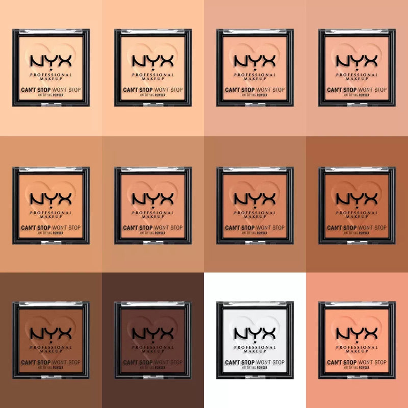 NYX PROFESSIONAL MAKEUP Poeder Can't Stop Won't Stop matterend Licht 02, 6 g