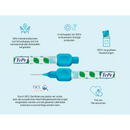 TePe Interdentale ragers blauw 0.6mm ISO 3, 8 stuks.