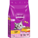 Croquettes Whiskas au poulet pour chats adultes de 1 an et plus, 1,9 kg