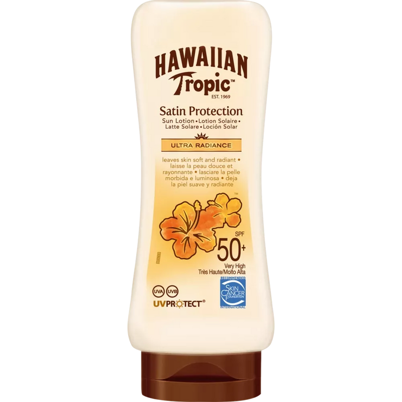 Hawaiian Tropic Satin Protection Ultra Radiance Zonnemelk SPF 50+, 180 ml