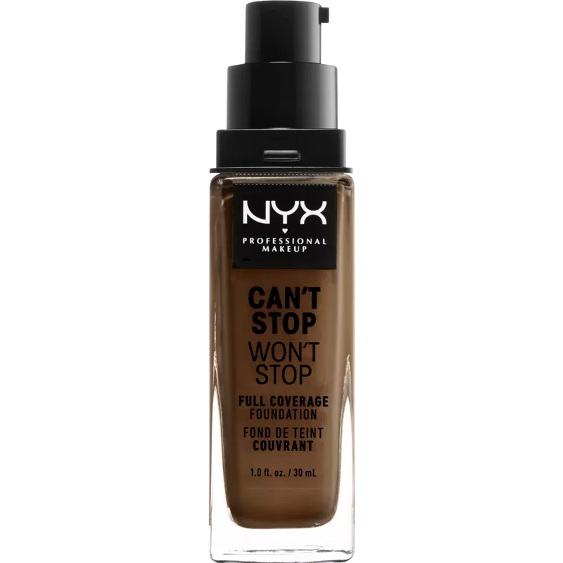 NYX PROFESSIONAL MAKEUP Foundation Can't Stop Won't Stop 24-Hour Mocha 19, 30 ml