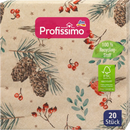 Profissimo Servetten "Robin" van gerecycled materiaal (33x33 cm), 20 stuks.