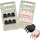 Barrettes à cheveux ebelin petites - 40% de plastique en moins grâce à l'utilisation de matières premières renouvelables, paquet de 6.