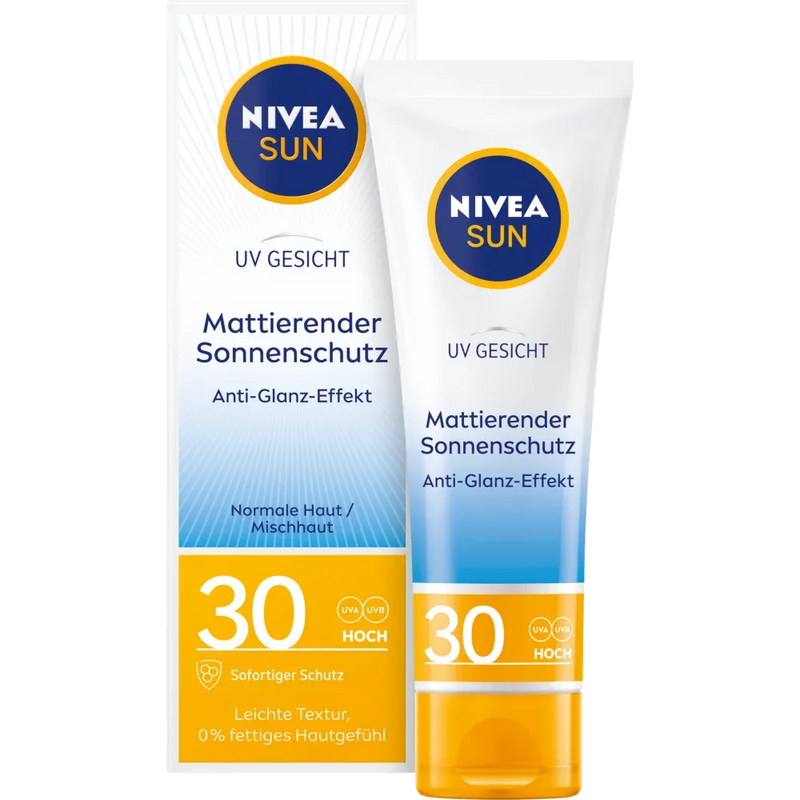 NIVEA SUN Zonnematerende gezichtscrème SPF 30, 50 ml