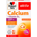 Doppelherz Calcium + Vitamine D3 Tabletten 30 stuks, 59,1 g
