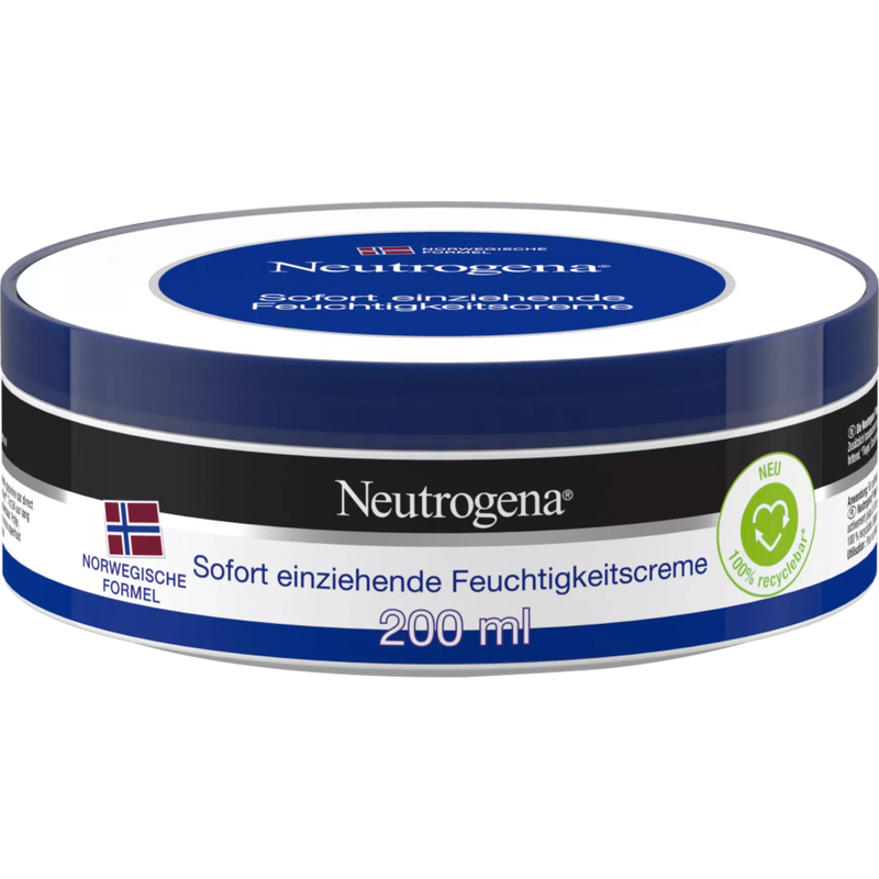 Neutrogena Nourishing Cream Onmiddellijk absorberende vochtinbrengende crème, 200 ml