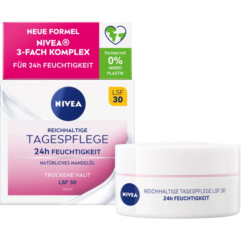 NIVEA Gezichtscrème Essentials droge huid SPF 30, 50 ml