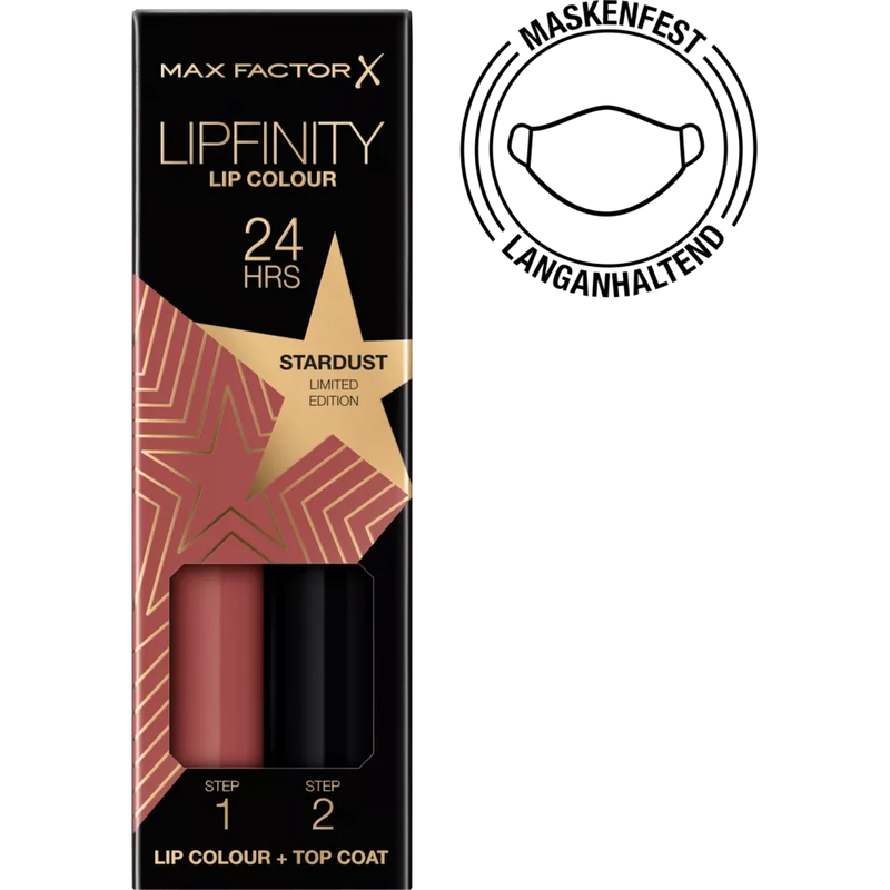 MAX FACTOR Lipstick Lipfinity Lip Colour Rising Stars Collectie Stardust 82, 1 stuk