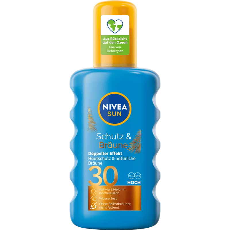 NIVEA SUN ZonnebrandSpray Bescherming & Bruin SPF 30, 200 ml