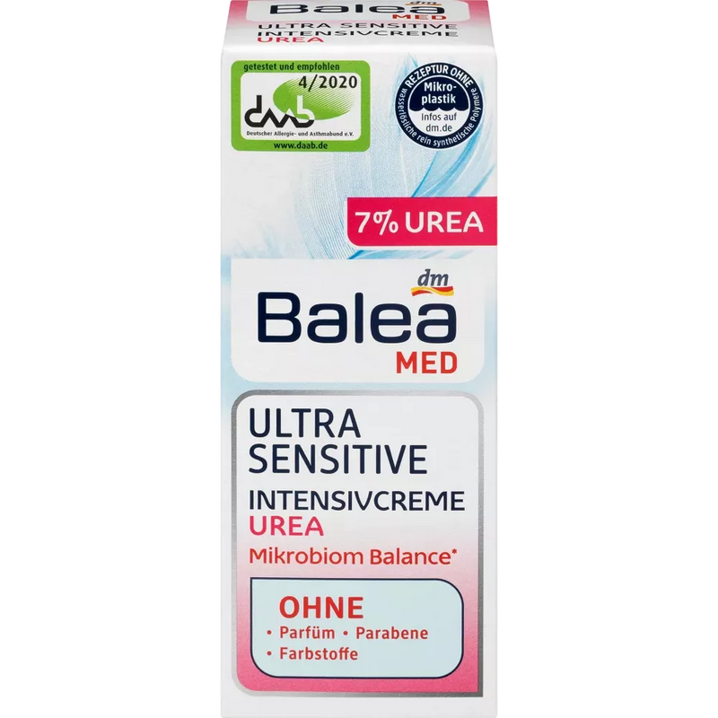Balea MED Intensieve Crème Urea Ultra Sensitive, 50 ml