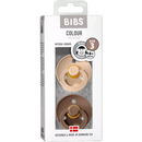 BIBS Sucette Latex, Couleur vanille/marron, taille 3, à partir de 18 mois, 2 pcs.