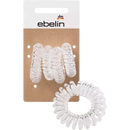 ebelin Haarelastiek spiraal klein transparant, 4 stuks.