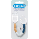 babylove Dummy ketting blauw/mosterd, 1 st