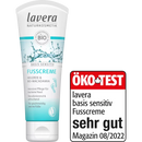 Crème pour les pieds lavera Basic Sensitive, 75 ml