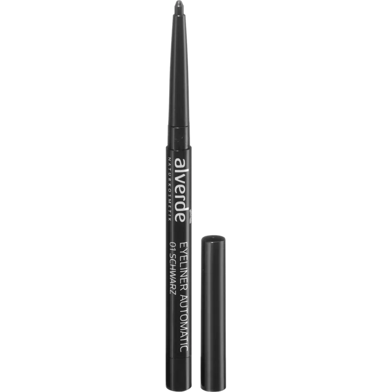 alverde NATURKOSMETIK Eyeliner Automatic zwart 01, 0.3 g