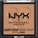 NYX PROFESSIONAL MAKEUP Poudre Can't Stop Won't Stop matifiante 07 Caramel, 6 g