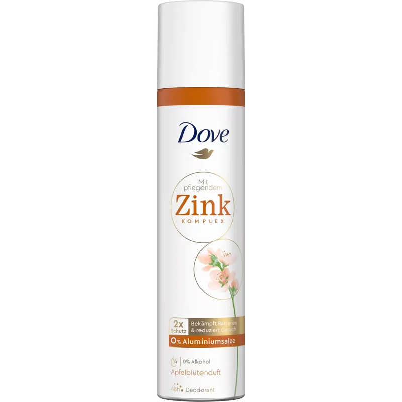 Dove Deo Spray Deodorant met Zink Appelbloesem Geur, 100 ml