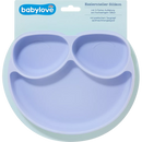 Assiette plate en silicone babylove lilas, 1 pièce