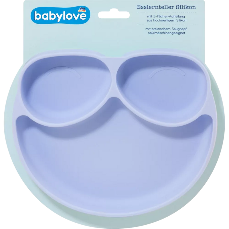 babylove Eetbord silicone lila, 1 st