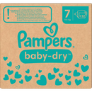 Couches Pampers Baby Dry Gr.7 Extra Large (15+ kg), boîte mensuelle, 132 pièces.