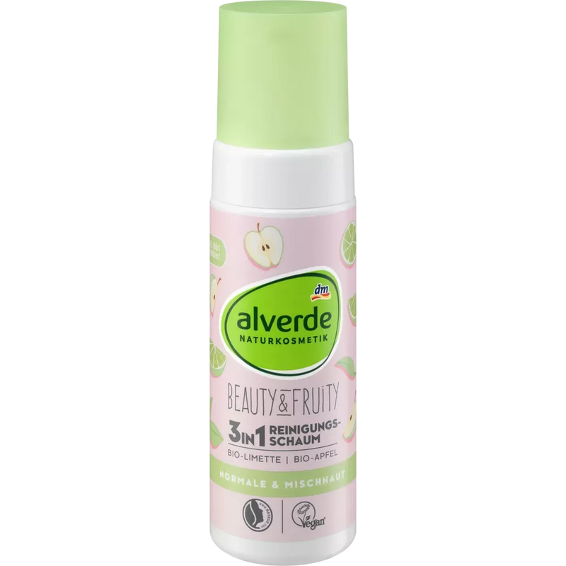 alverde NATURKOSMETIK Beauty&Fruity Reinigingsschuim, 150 ml