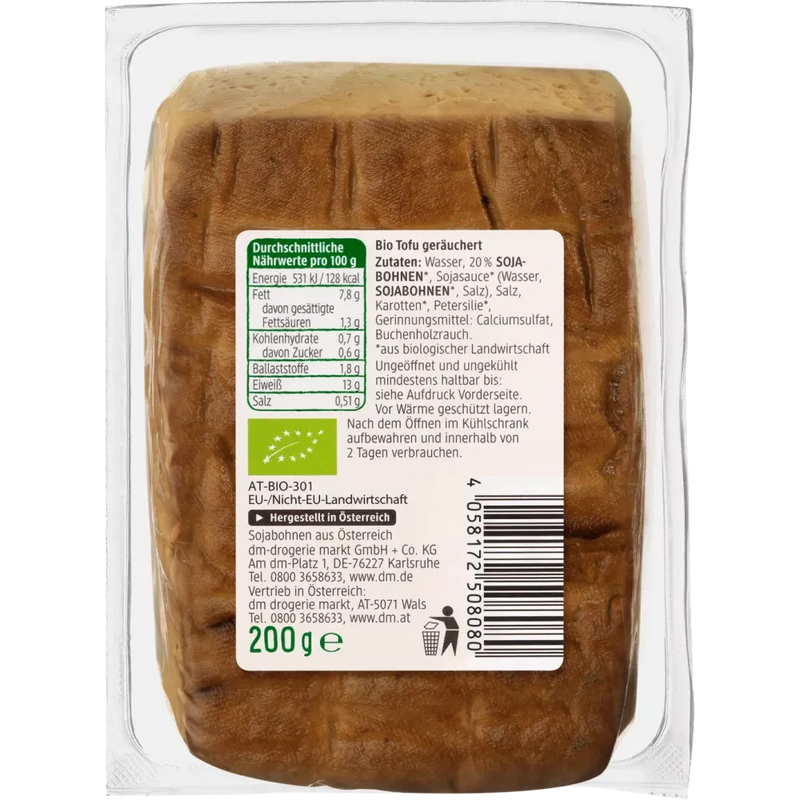 dmBio Tofu, Gerookte Tofu, 200 g