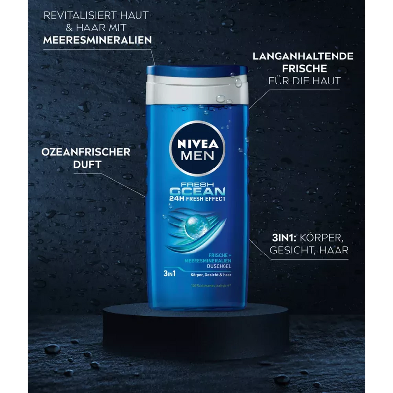 NIVEA MEN Douchegel Fresh Ocean, 250 ml