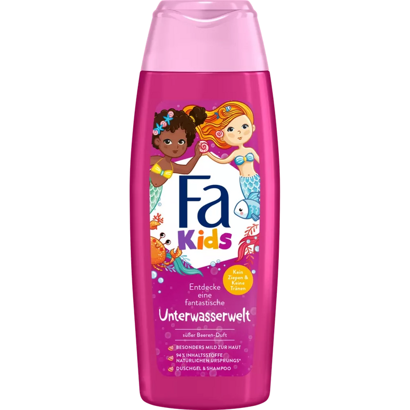 Fa Douchegel & Shampoo Kinderen Zoete Bessengeur, 250 ml