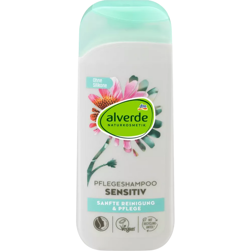 alverde NATURKOSMETIK Shampoo Sensitive Biologische echinacea, biologische jojoba, 200 ml