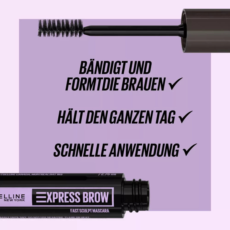 Maybelline New York Wenkbrauwmascara Fast Sculpt 06 Diep Bruin, 3.5 ml