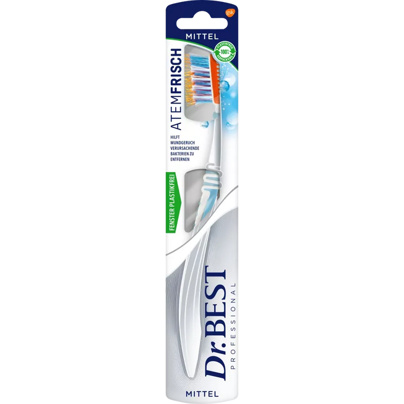 Dr. Best Tandenborstel ademverfrisser medium, 1 stuk