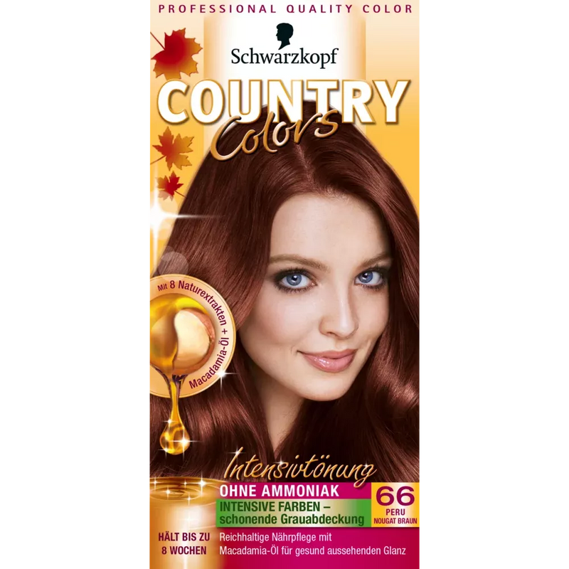 Schwarzkopf Country Colors Intensive teinte 66 Brun Nougat du Pérou, 1 pièce