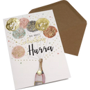 CACTUS Carte de Voeux Anniversaire Ballons Pastel, 1 pc