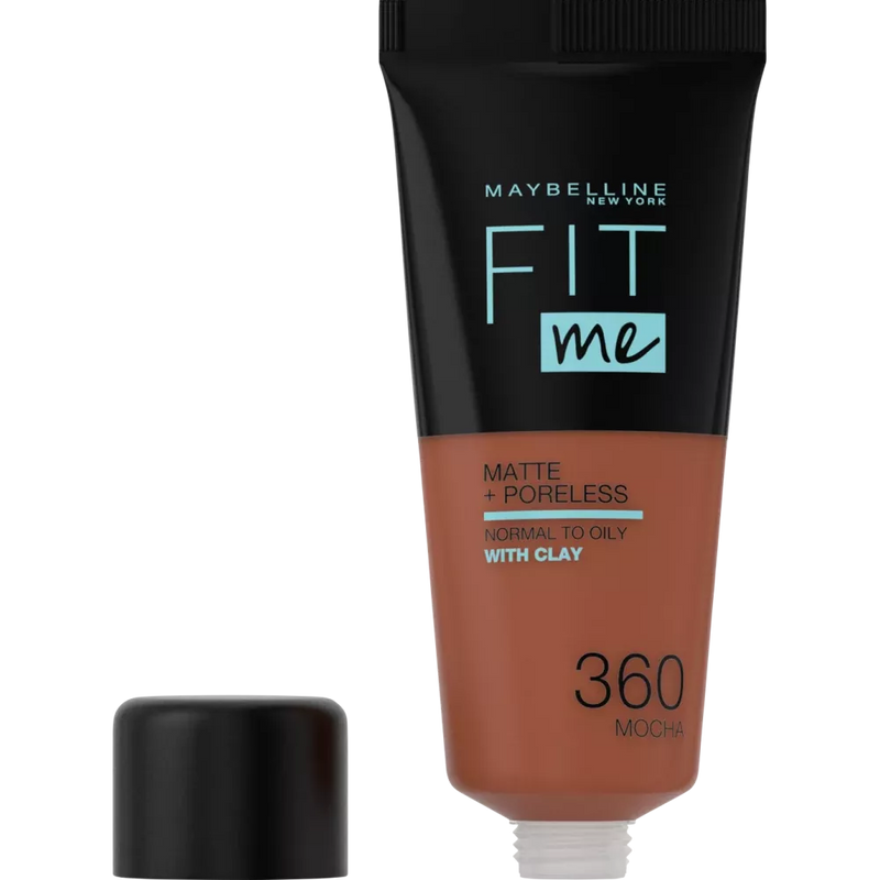 Maybelline New York Make-up Fit Me Matte & Poreless 360 Mocha, 30 ml