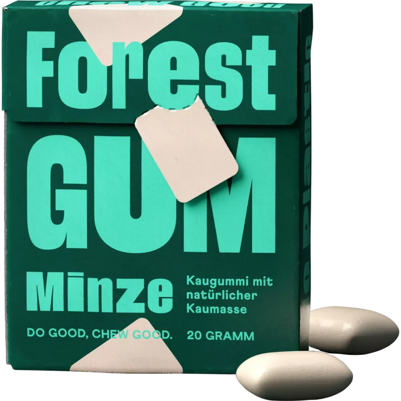 Forest GUM Mint kauwgom, suikervrij (10 stuks), 20 g