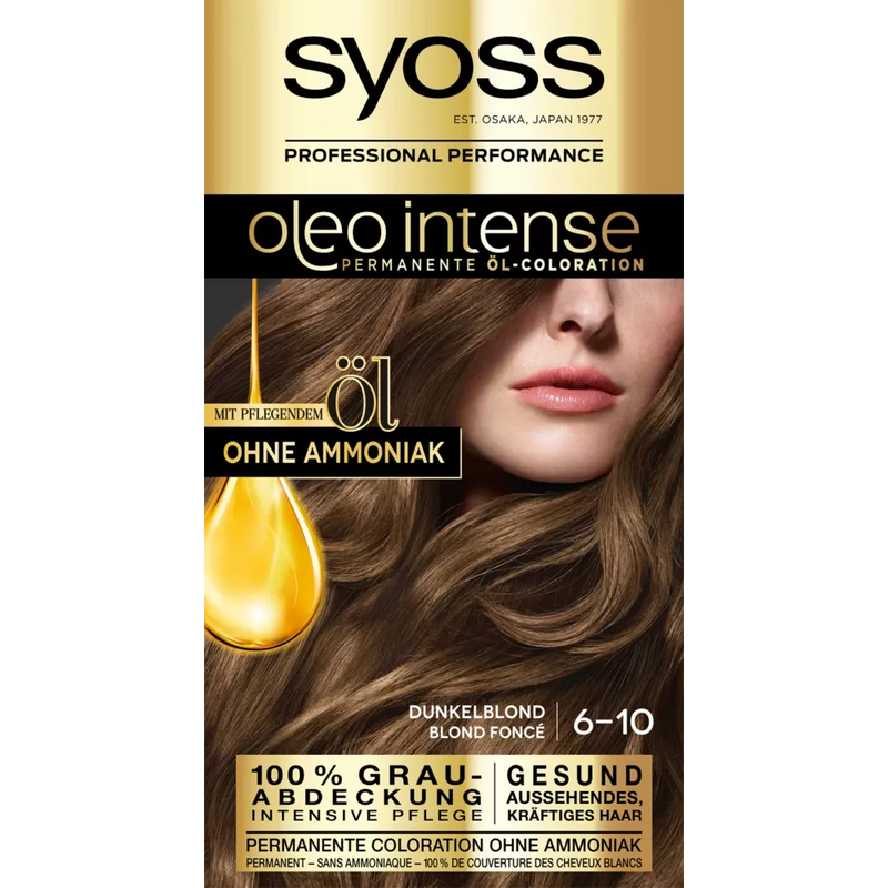 Syoss Oleo Intense Haarkleur donkerblond 6-10, 1 stuk