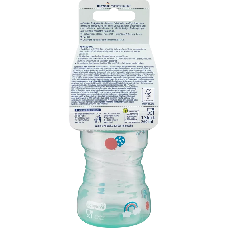 babylove Drinkbeker, turkoois, 260 ml, 1 stuk