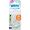 Sucette babylove col large silicone ronde universelle taille M, dès la naissance, 2 pièces.