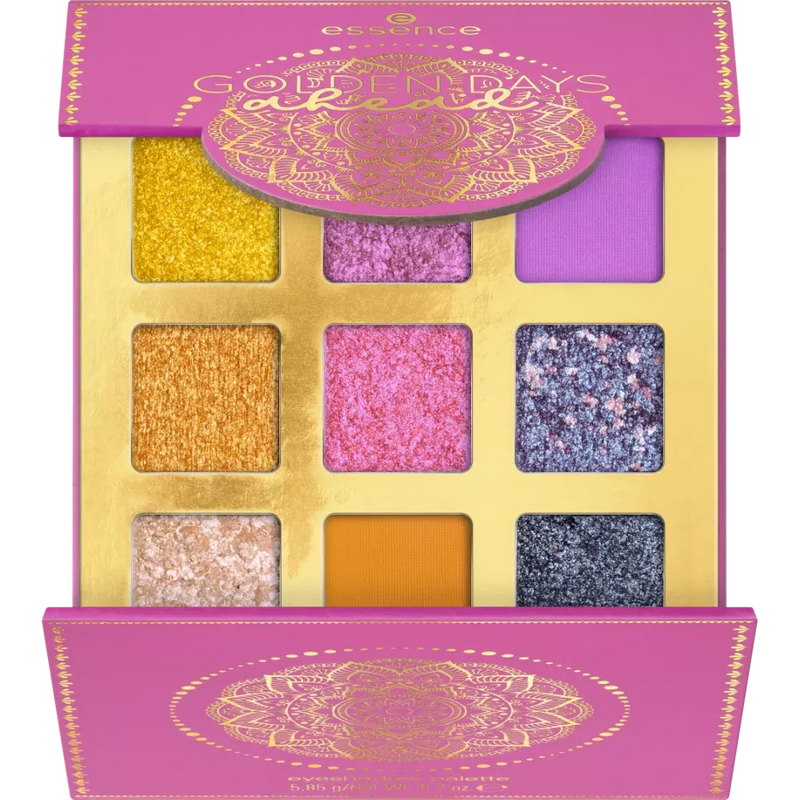Palette de fards à paupières Essence Golden Days Ahead 01 Livin' For Golden Drama, 5,85 g