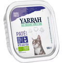 Yarrah Nourriture humide pour chats, Bio Pâté au bœuf, poulet, dinde et saumon, Multipack (8 x 100g), 800 g