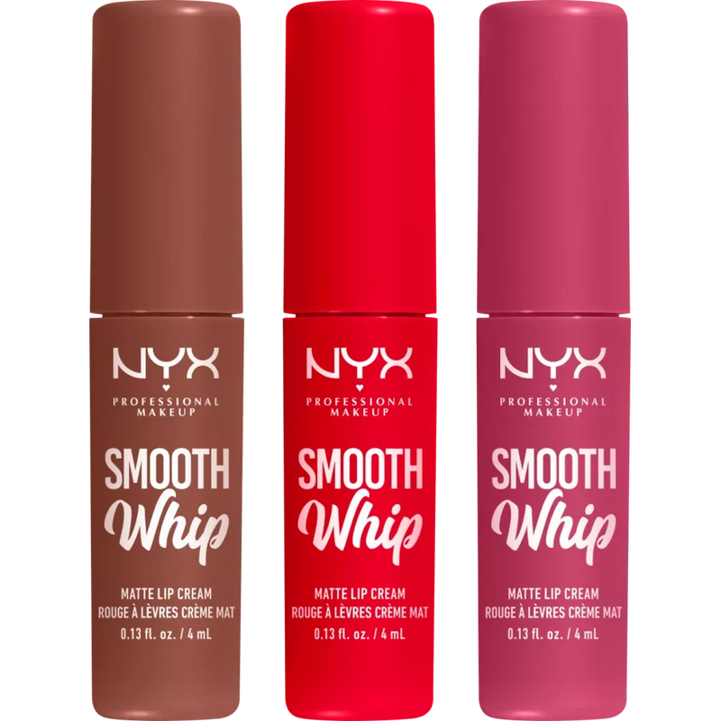 NYX PROFESSIONAL MAKEUP XMAS Vakantie Smooth Whip Matte Lip Cream Trio Gift Set, 1 stuk