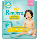 Couches Pampers Premium Protection taille 4 Maxi (9-14 kg), 25 pièces.