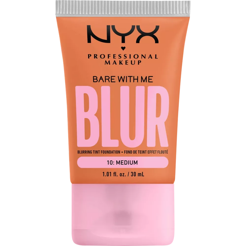 NYX PROFESSIONAL MAKEUP Foundation Bare With Me Blur Tint 10 Medium, 30 ml