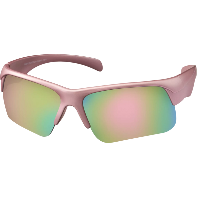 Lunettes de sport SUNDANCE rose métallisé avec verres miroir, 1 pièce